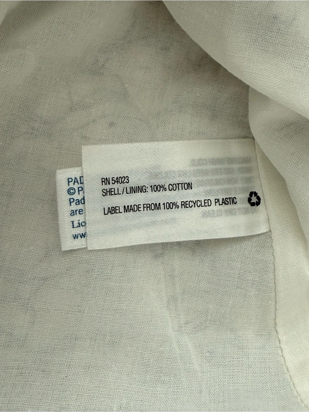 NWT Baby Gap Paddington Bear Blouse Top 12-18 Months White 100% Cotton Rare